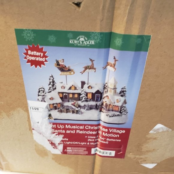 Kurt S. Adler Light Up Musical Santa Reindeer motion - Picture 10 of 10